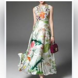 Metisu Floral Long Dress